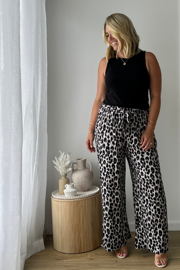 Elara Bamboo Tank - Black