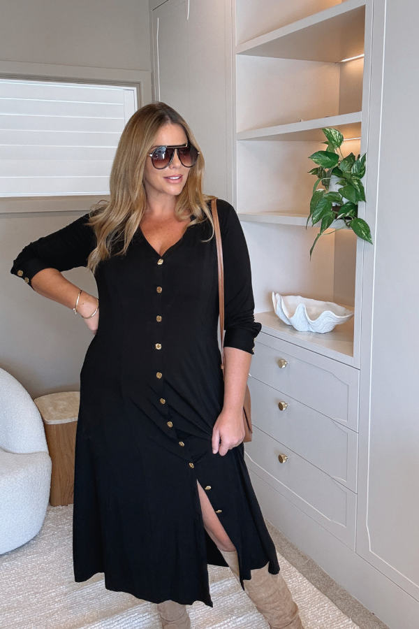 Kiki Bamboo Dress - Black