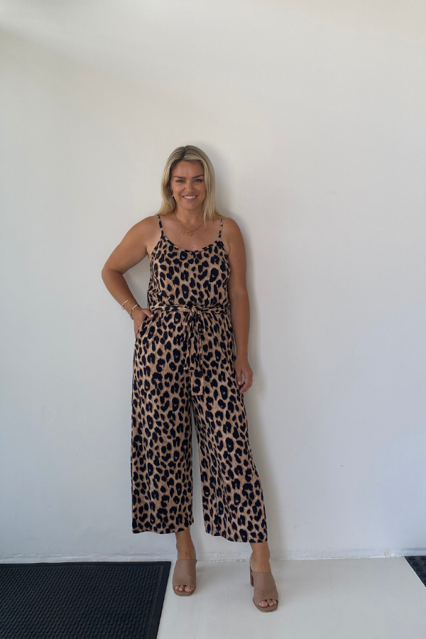 Fay Jumpsuit - Luxe Leopard