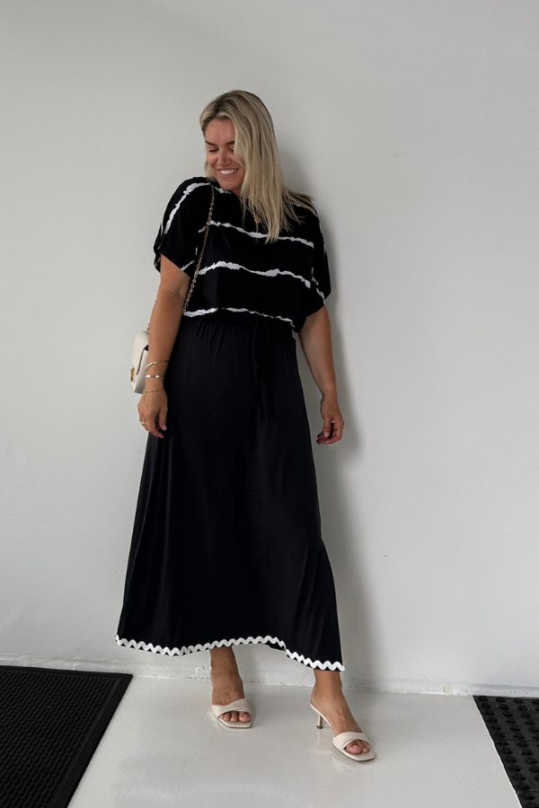Holly Bamboo Maxi Skirt - Storm