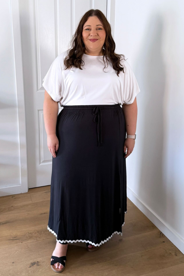 Holly Bamboo Maxi Skirt - Storm