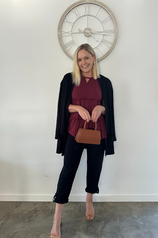 Demi Bamboo Cardigan - Black