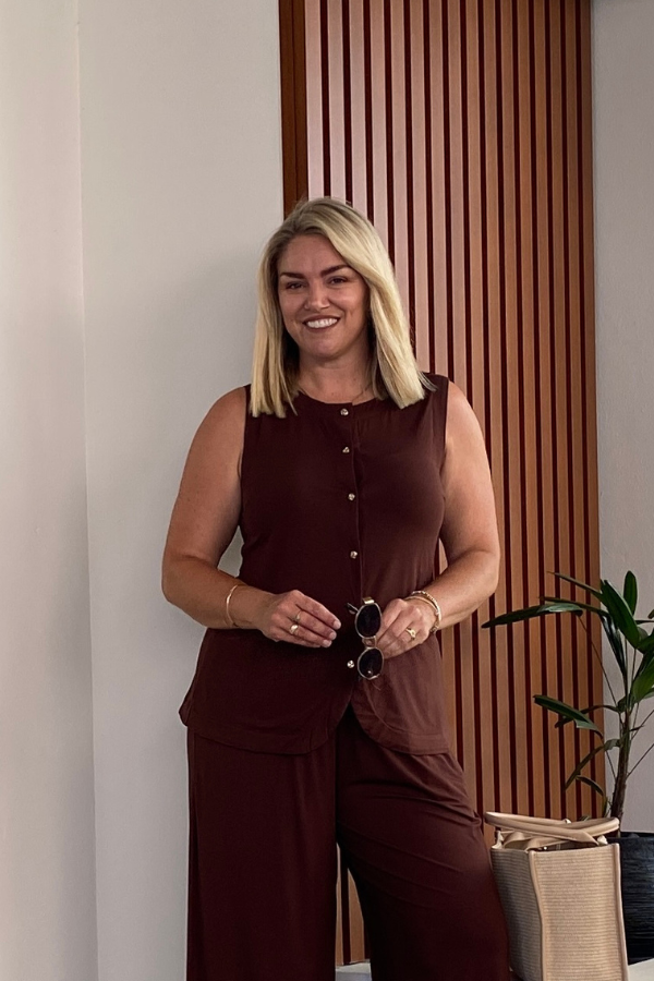 Kaia Bamboo Vest - Chocolate