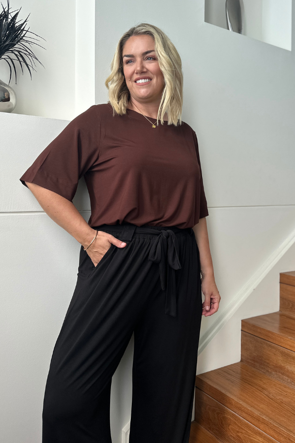 Alexa Bamboo Pant - Black