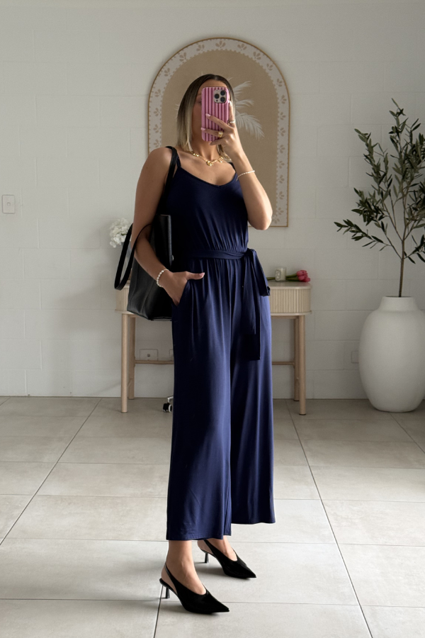 Fay Jumpsuit - Navy